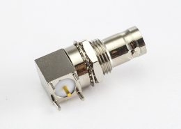 BNCPCB安裝連接器母頭彎插面板安裝前鎖穿墻50Ω