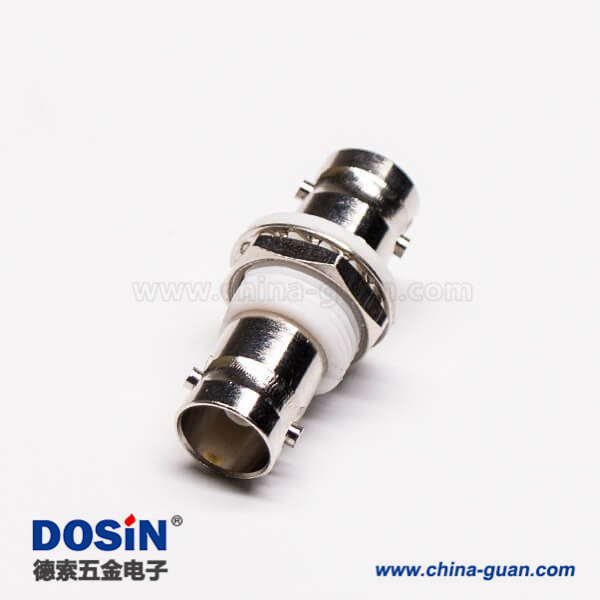 bnc轉接頭母轉母穿墻直式接PCB板連接器 bnc轉接頭母轉母穿墻直式接PCB板連接器